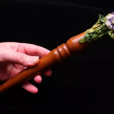 Dream Amethyst Oak and Birch wiccan magic wand
