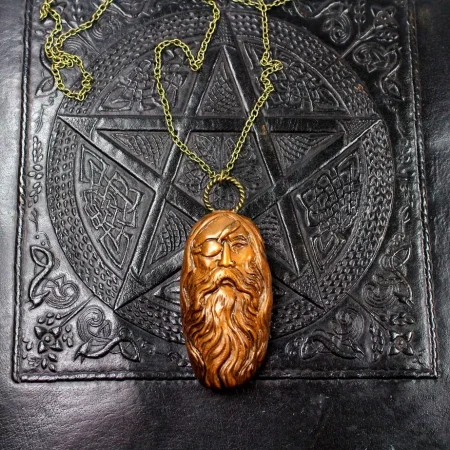 Odin handmade Viking pendant, unisex viking jewellery, Odin necklace.