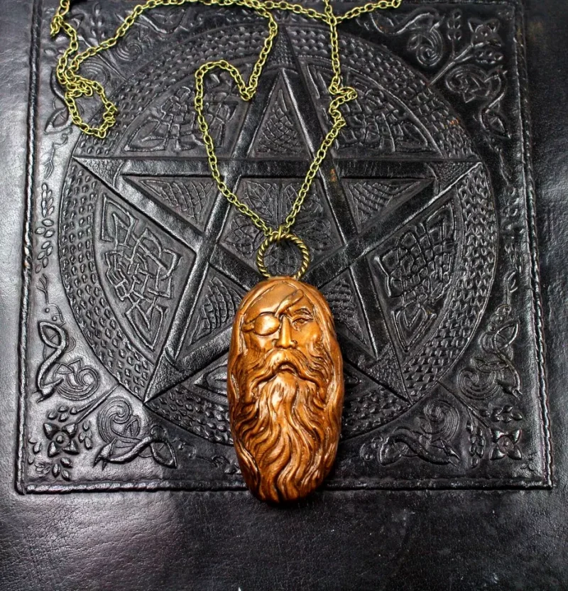 Odin handmade Viking pendant, unisex viking jewellery, Odin necklace.