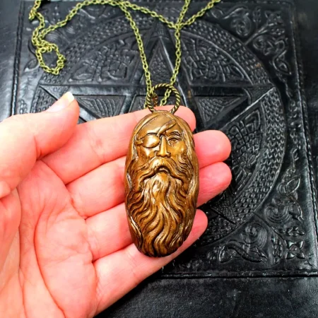 Odin handmade Viking pendant, unisex viking jewellery, Odin necklace.