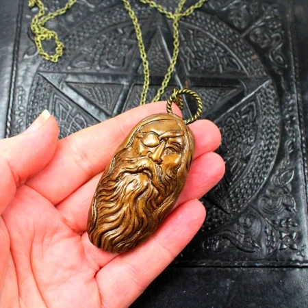 Odin handmade Viking pendant, unisex viking jewellery, Odin necklace.