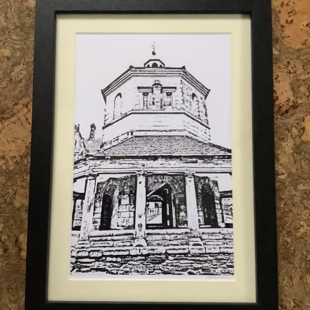 Original Monochrome Signed Framed Print One of a kind Gifts Barnard Castle Unique Gifts