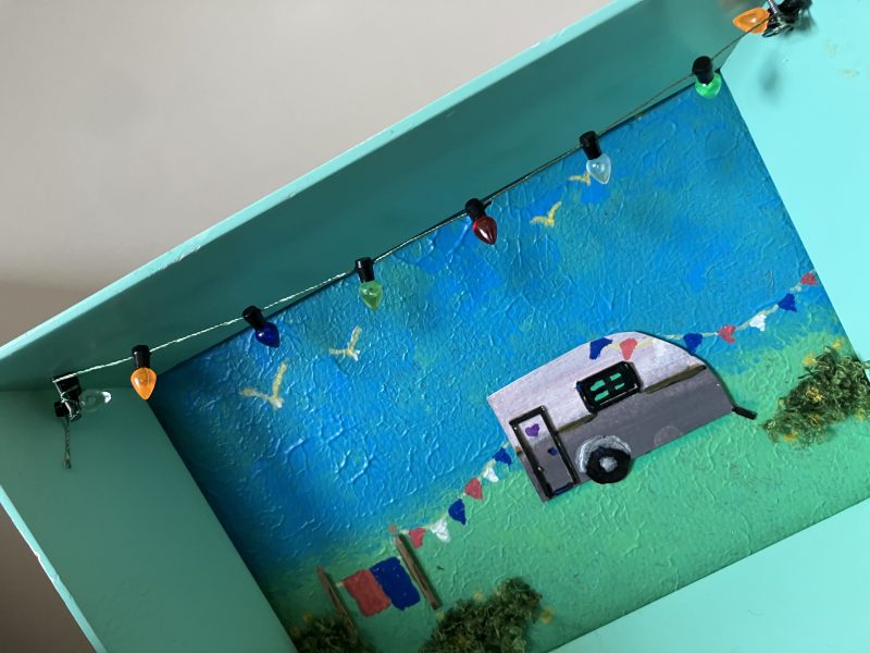 Our Happy Place Re-purposed Caravan Picture 6 x 8"