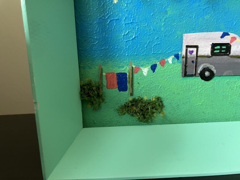 Our Happy Place Re-purposed Caravan Picture 6 x 8"