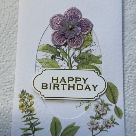 Floral birthday card