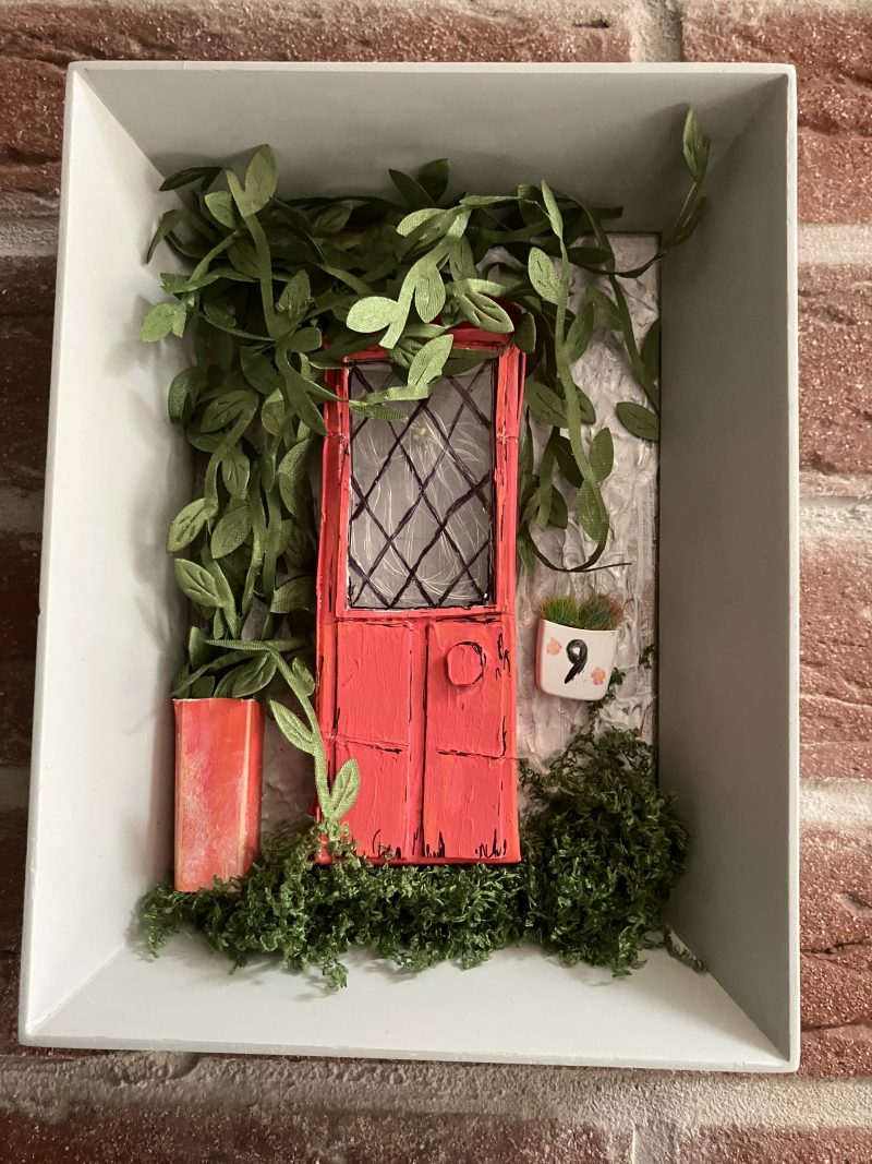 The Red Door 3D Box Frame Picture Gift for Mothers Day