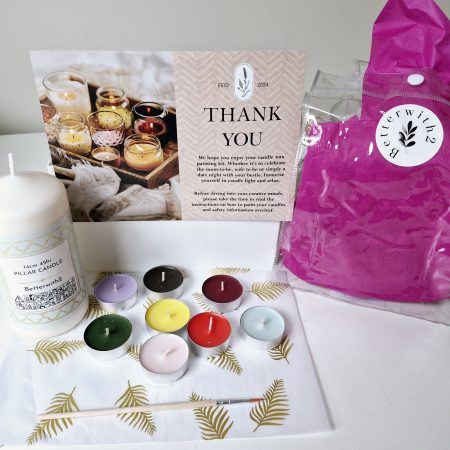 Solo candle painting kit, paint with wax
