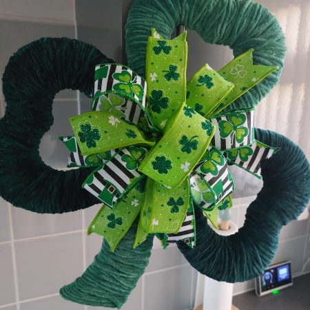 Large handmade shamrock