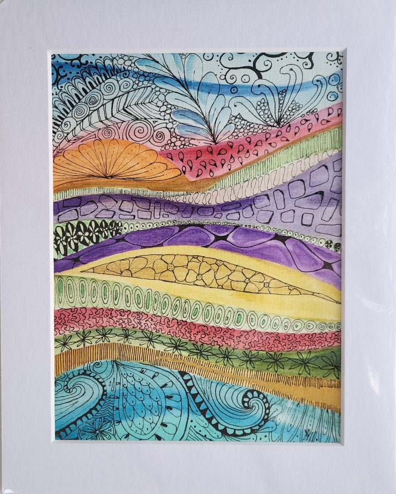 Original abstract watercolour painting