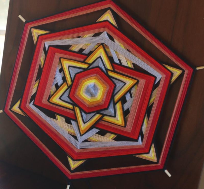 Ojos de Dios 'Starlight Symphony'/ Handcrafted Mandala/ Birthday gift/ Spiritual present