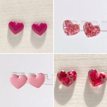 Mini Heart Stud Earrings| Cute heart earrings|everyday earrings