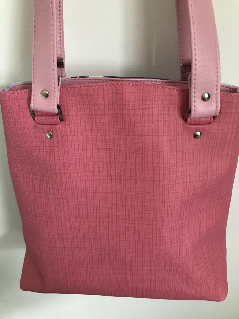 Shoulder Tote Bag Pink Faux Leather Steampunk Fantasy Horse Handcrafted UK