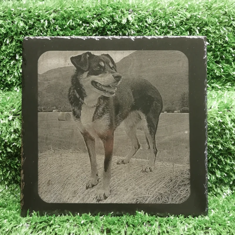 Personalised Slate Coasters, Square 100mm, Keepsakes, Gift