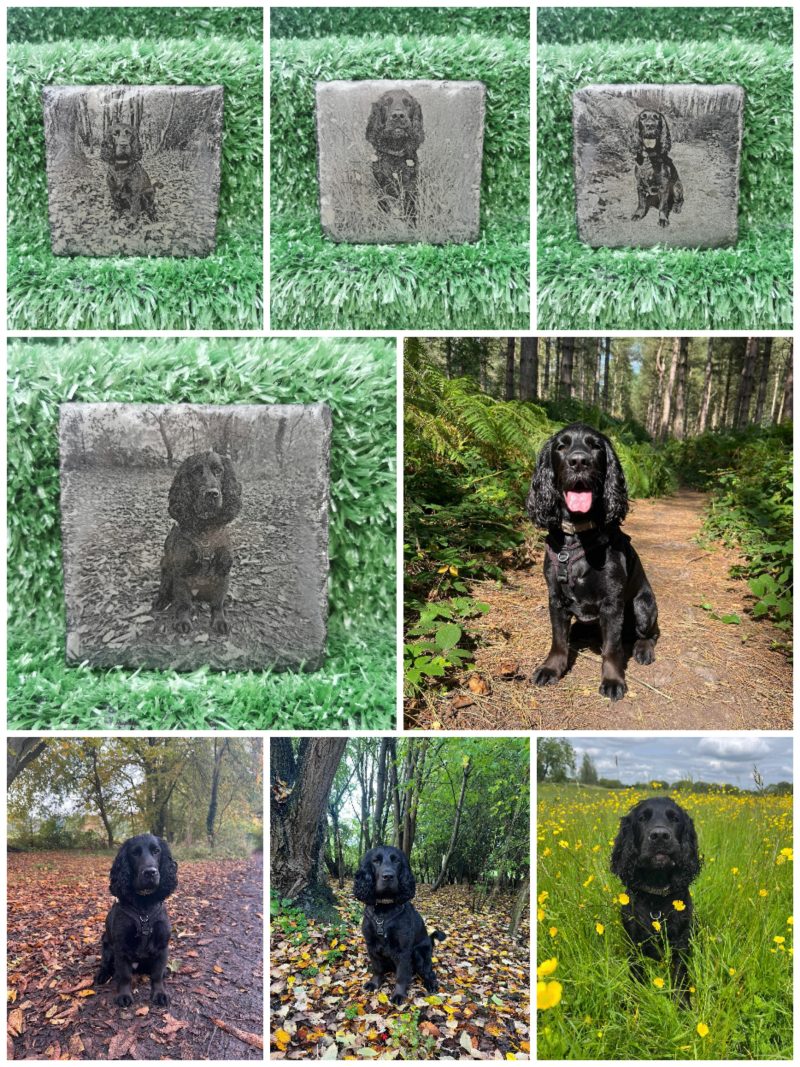 Personalised Slate Coasters, Square 100mm, Keepsakes, Gift