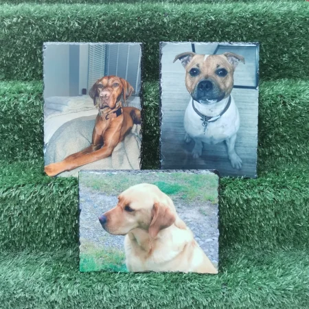 Coloured Photo Slates, Rectangular, Personalised, Keepsake, Gift