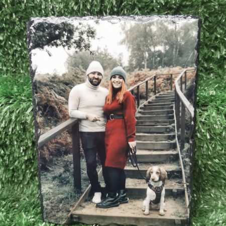 Coloured Photo Slates, Rectangular, Personalised, Keepsake, Gift