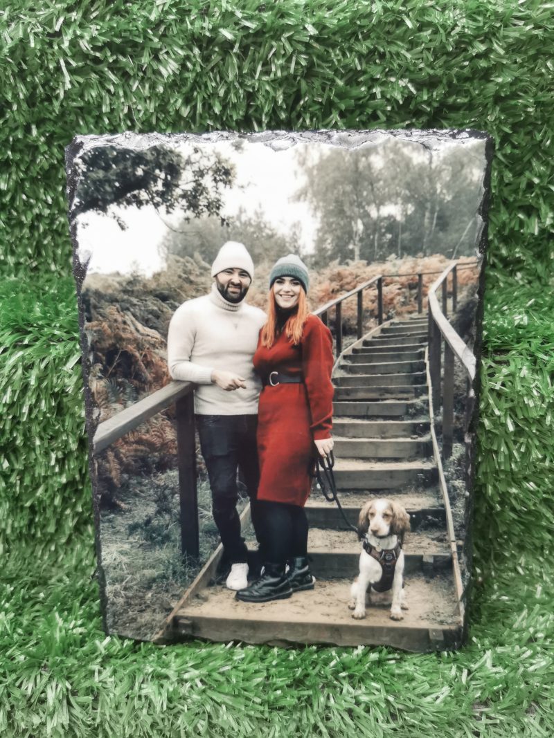 Coloured Photo Slates, Rectangular, Personalised, Keepsake, Gift