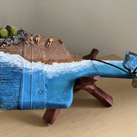 Up-cycled Repurposed Paintbrush & Stand