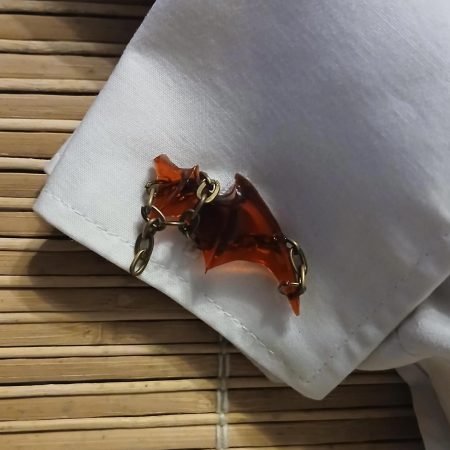 Chiroptera Cufflinks - "Bound in Blood" | handmade jewellery | accessories | bat | chains | resin