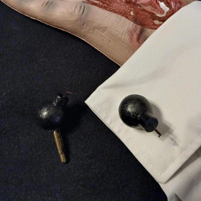 KaBoom Cufflinks - cartoon/comic "explosives" cuff links | dynamite | comedy bomb | novelty