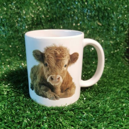 Highland Cow 11oz Ceramic Mug, Design on both sides