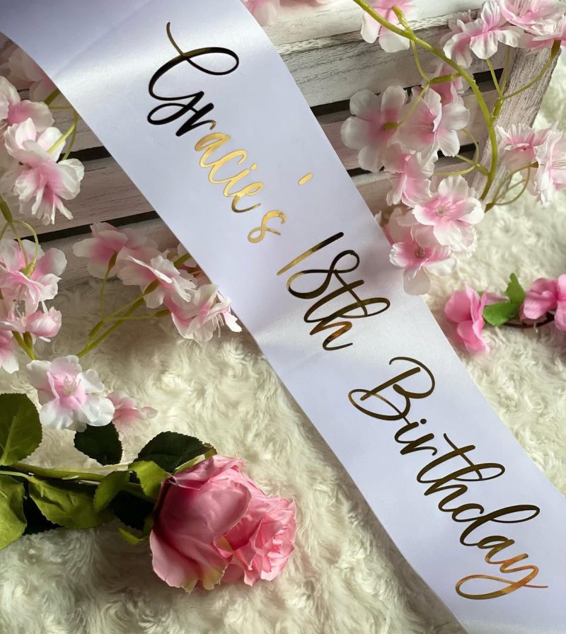 Birthday Sash / Personalised Birthday Sash