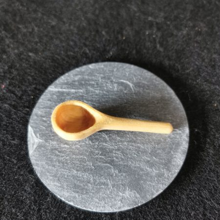 Hand Carved Wooden Salt, Pepper, Herb Spoon