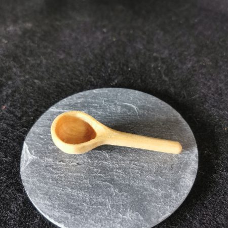 Hand Carved Wooden Salt, Pepper, Herb Spoon