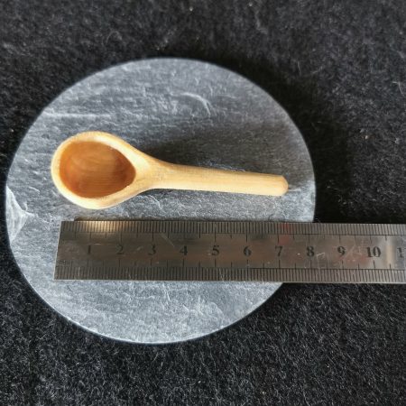 Hand Carved Wooden Salt, Pepper, Herb Spoon