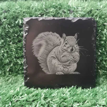Wildlife Slate Coasters, Fox, Mouse, Hedgehog, Stag, Badger