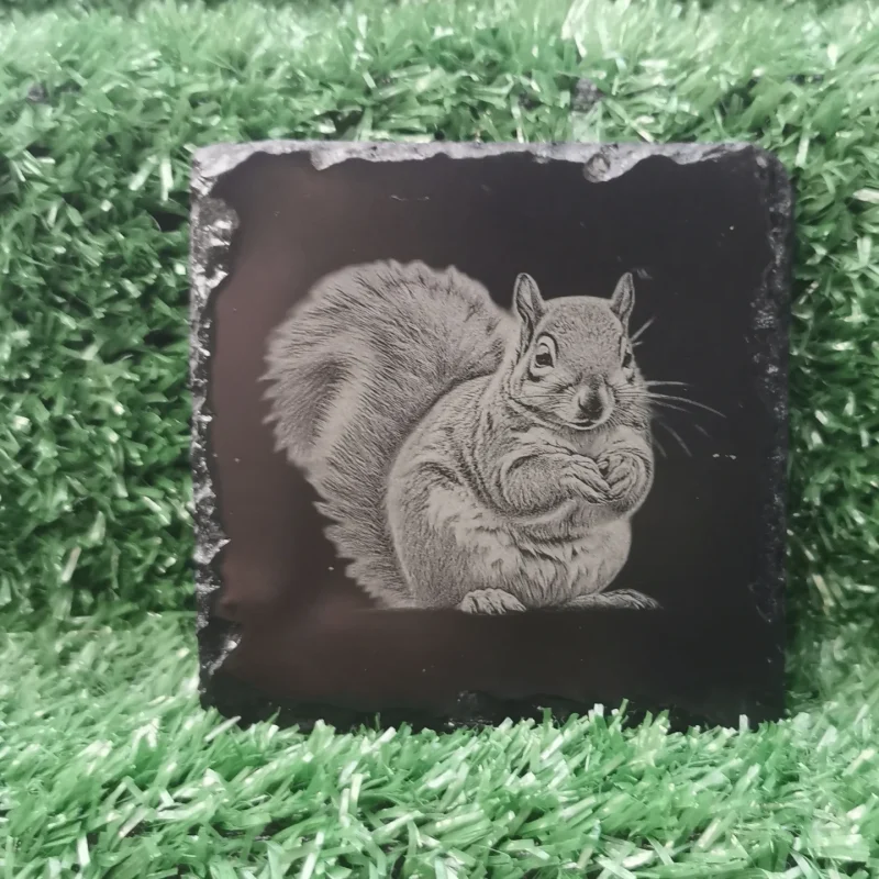Wildlife Slate Coasters, Fox, Mouse, Hedgehog, Stag, Badger
