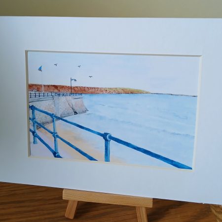 Filey Bay . Print of an original landscape watercolour Filey print