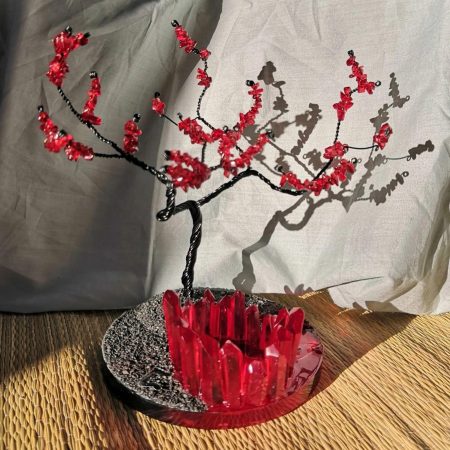 Volcanic Light - wire tree sculpture | tea-light holder