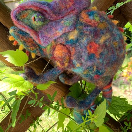 Needle Felted Chameleon