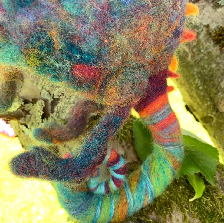 Needle Felted Chameleon