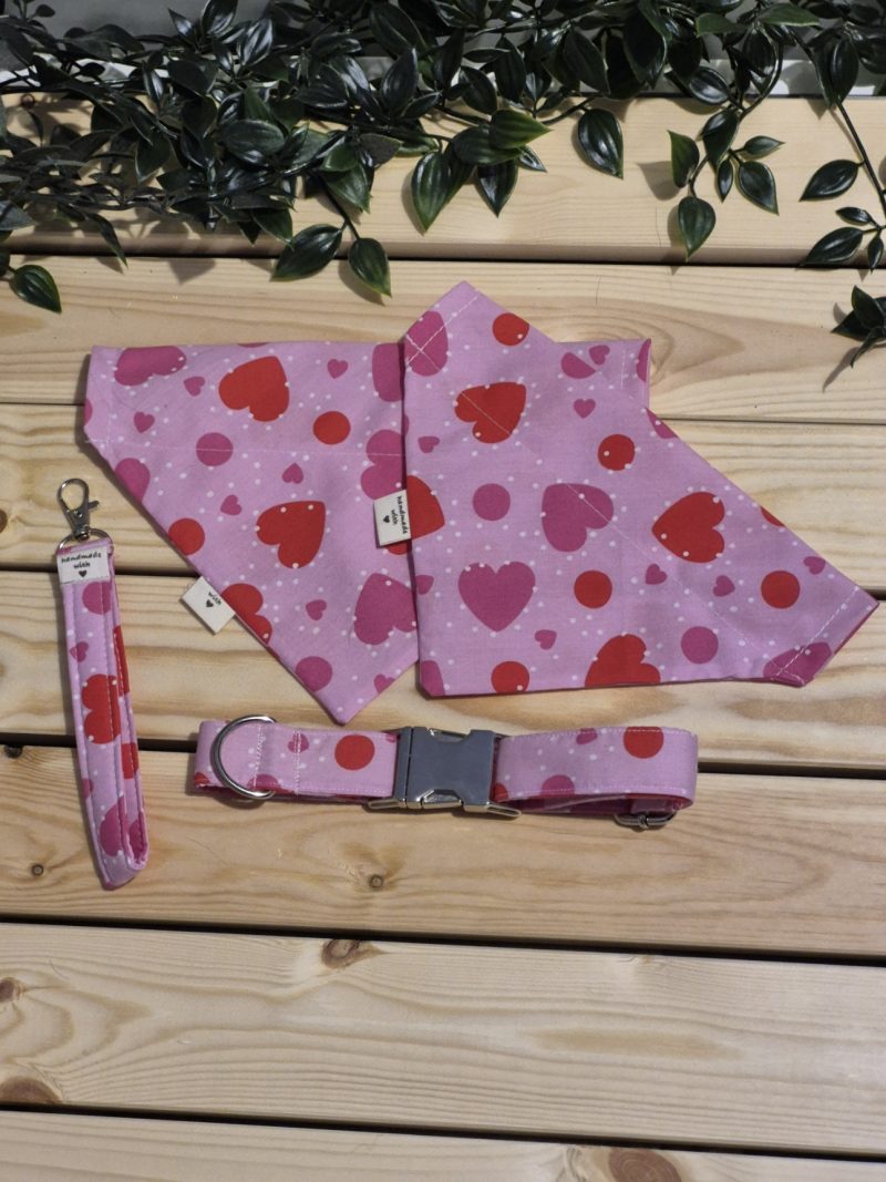 Hearts Over Collar Bandana | 4 Sizes Available