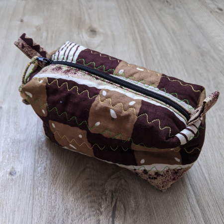 Vibrant Quilted Toiletries Bag