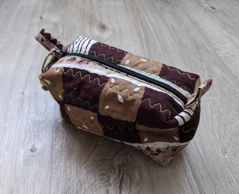 Vibrant Quilted Toiletries Bag