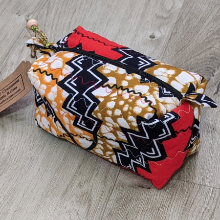 Vibrant Quilted Toiletries Bag