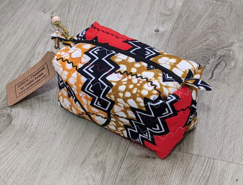 Vibrant Quilted Toiletries Bag