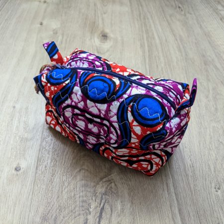Vibrant Quilted Toiletries Bag