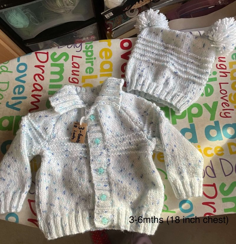 Collared Jackets and hats, 3 different sizes and colours