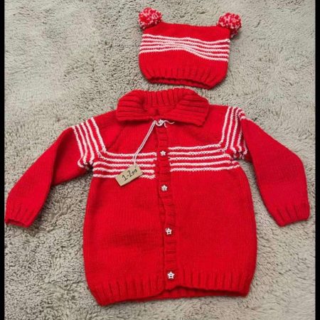 Collared Jackets and hats, 3 different sizes and colours