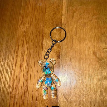 Resin Art Worry Bears on Keyrings