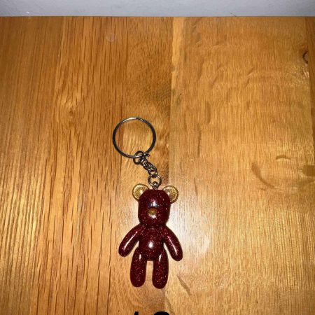 Resin Art Worry Bears on Keyrings - Image 3