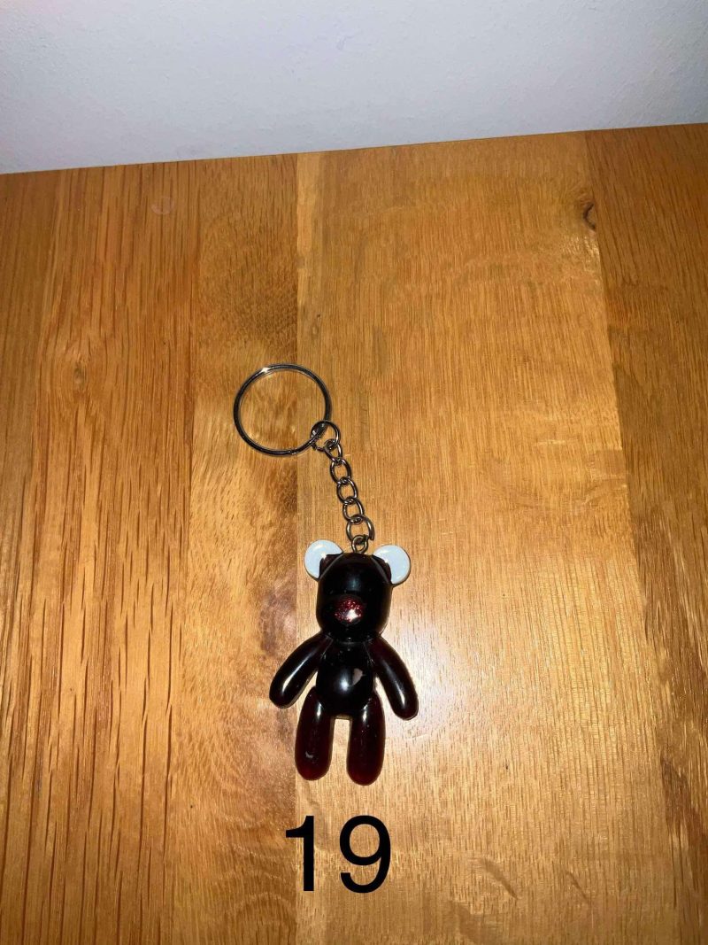 Resin Art Worry Bears on Keyrings