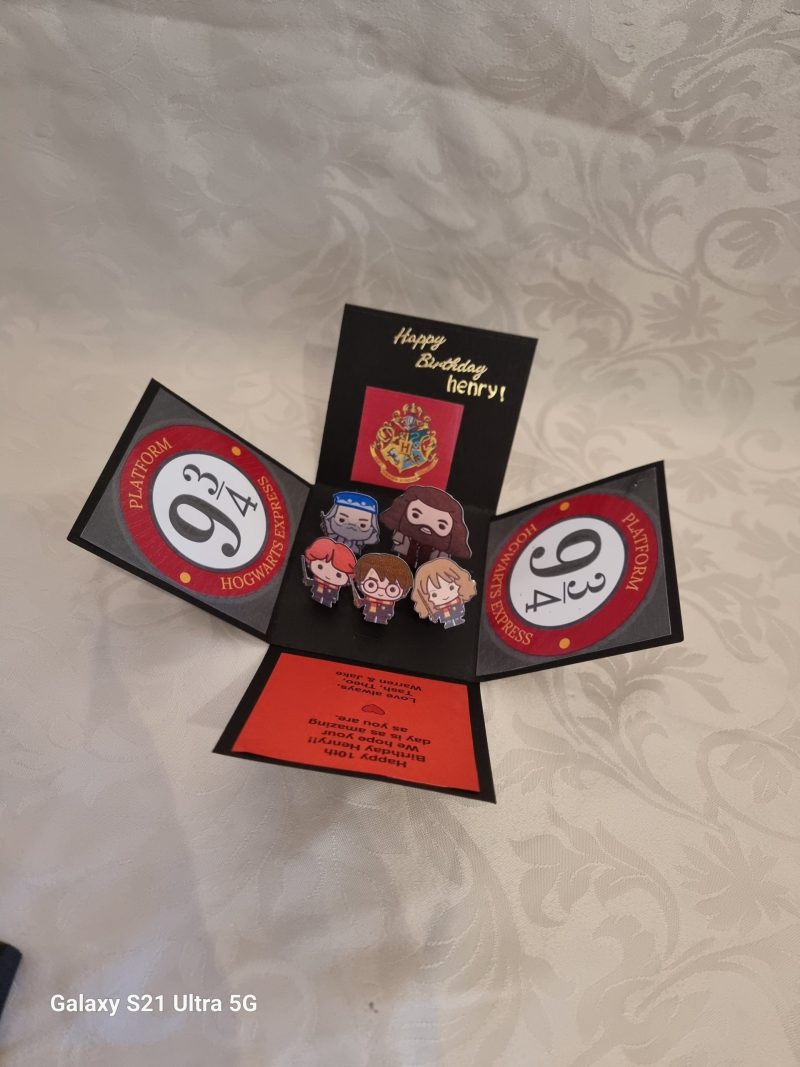 Personalised box cards