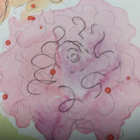 Roses Collection, postcard 2, mountable painting, 6x4"