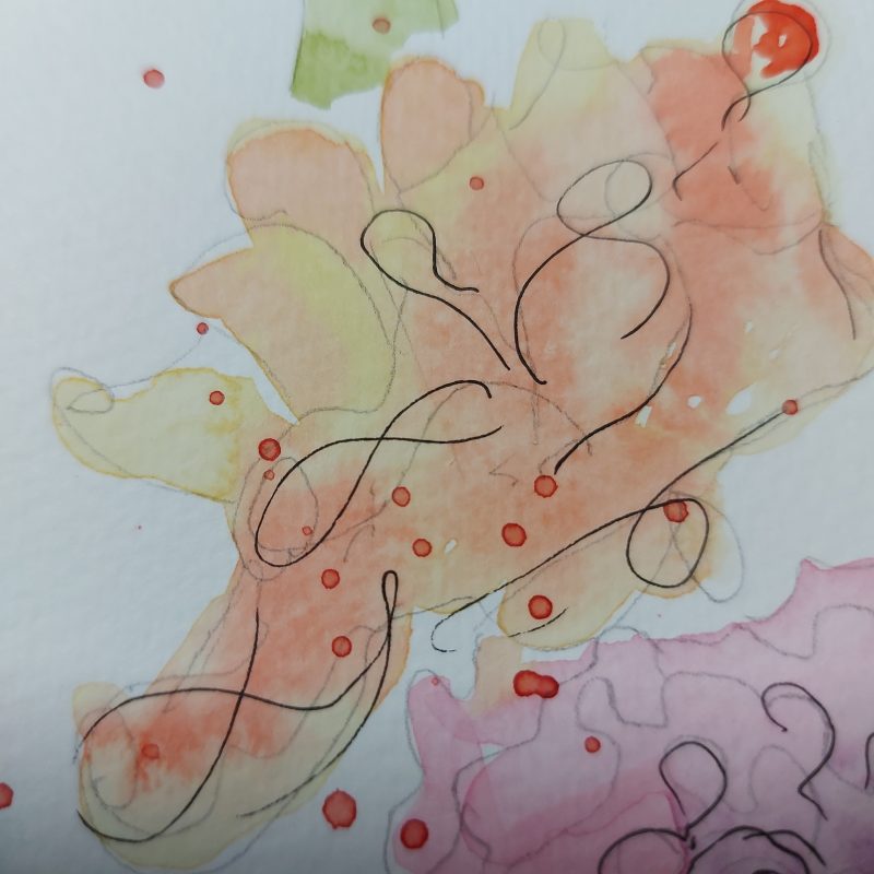 Roses Collection, postcard 2, mountable painting, 6x4"