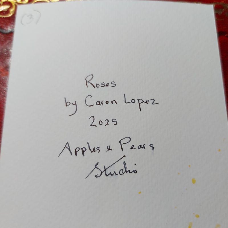 Roses Collection, Postcard 3, mountable painting 6x4in